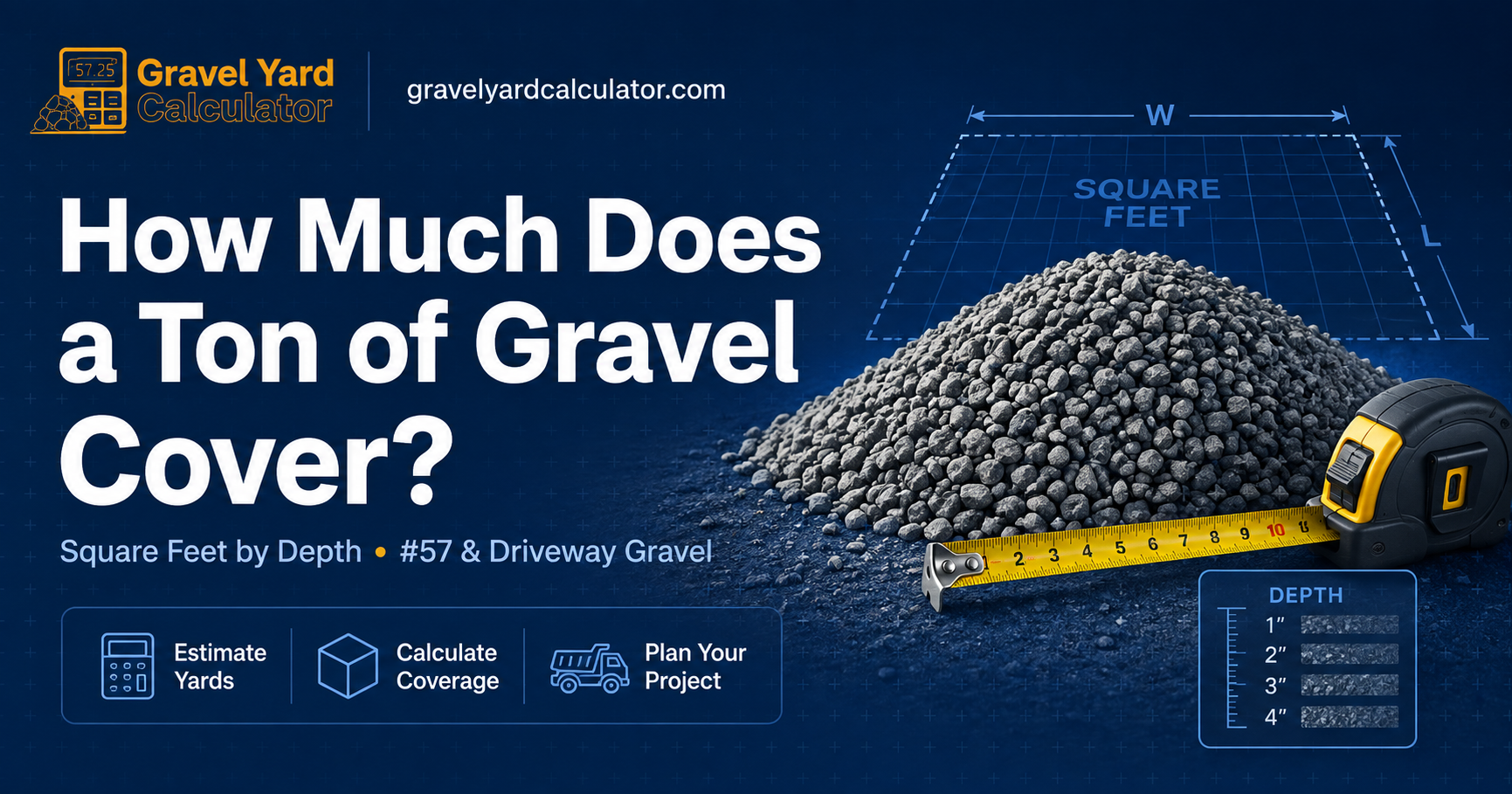 How Much Ground Does a Ton of Gravel Cover?